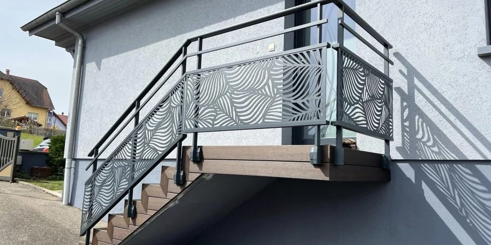 Garde-corps aluminium à Ingwiller