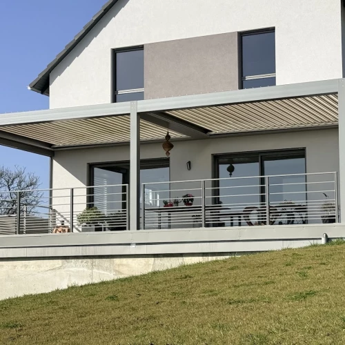 terrasse et pergola à Buhl