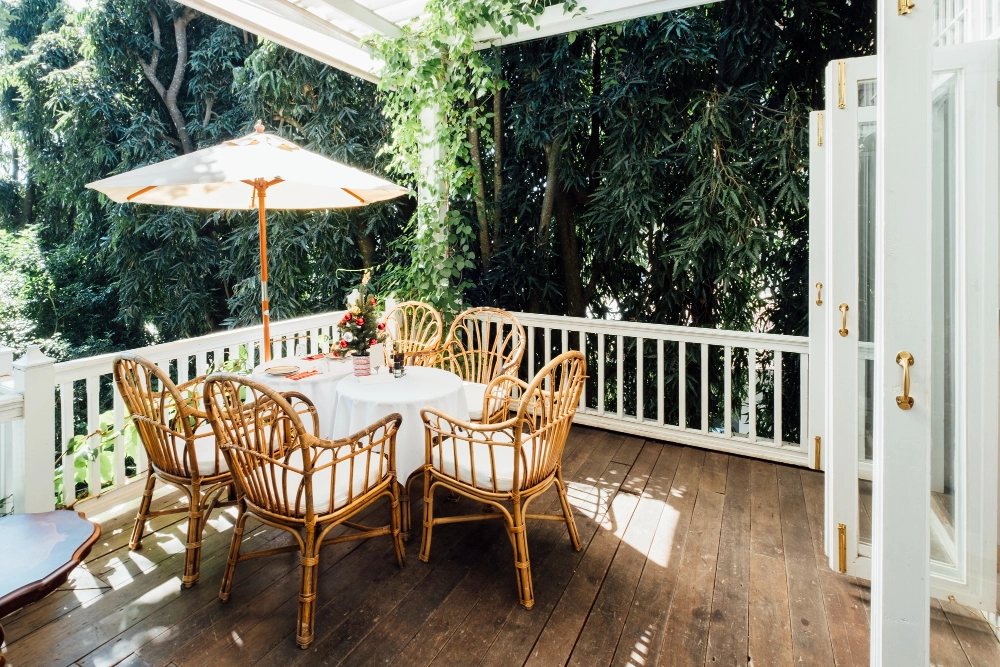 Terrasse grès cérame à Marienthal