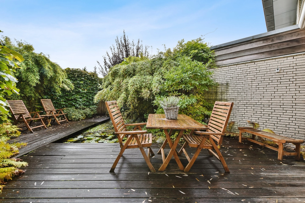 Terrasse grès cérame à Marienthal