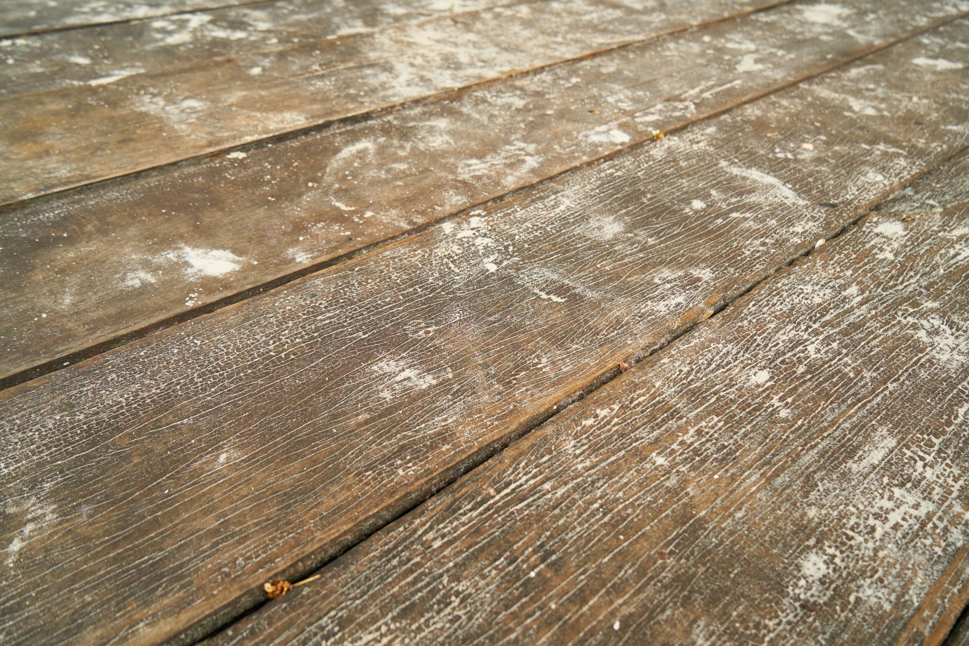 terrasse après l'hivers à nettoyer