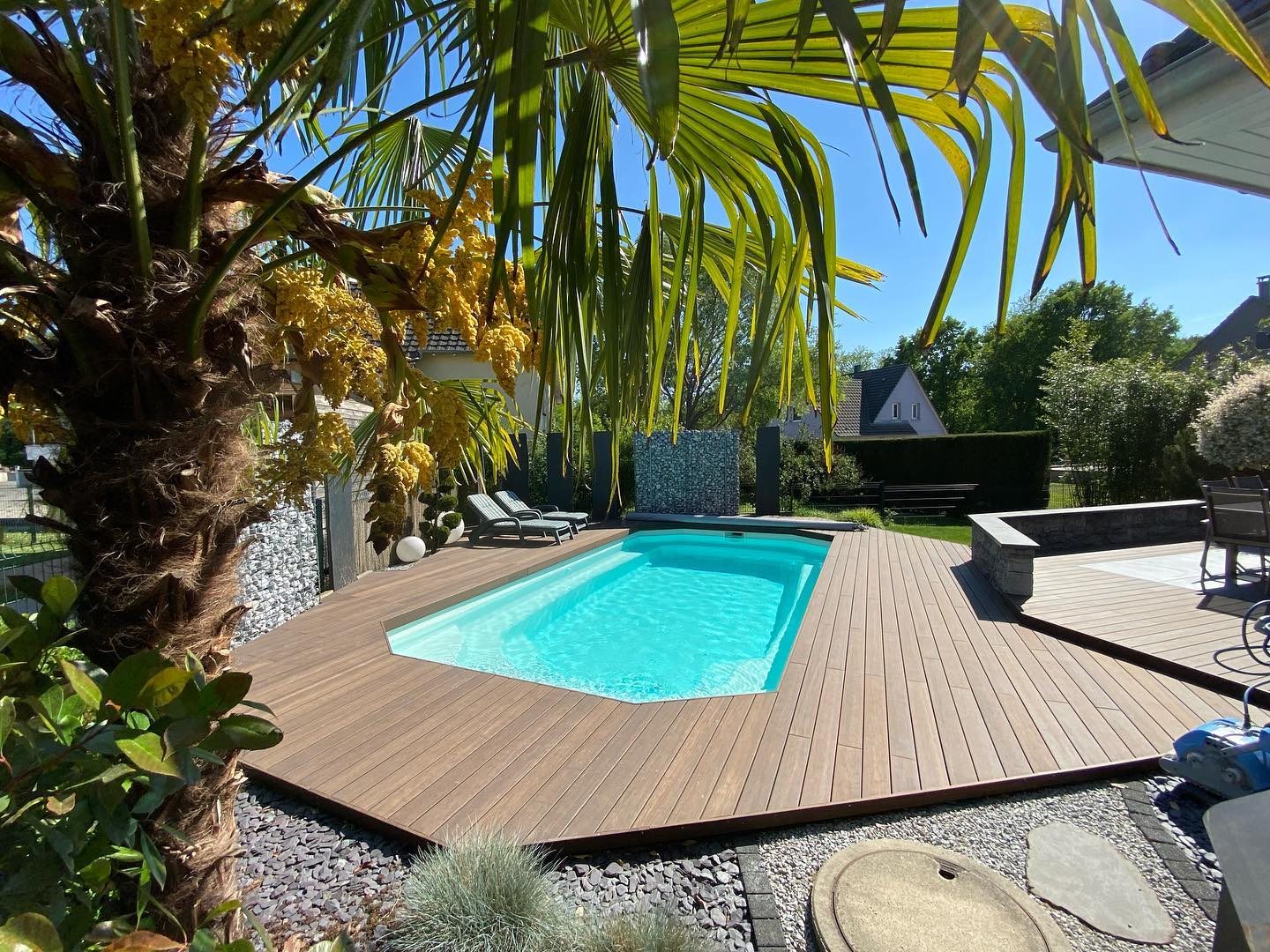 Terrasse en bois installée en Alsace par BH Solutions