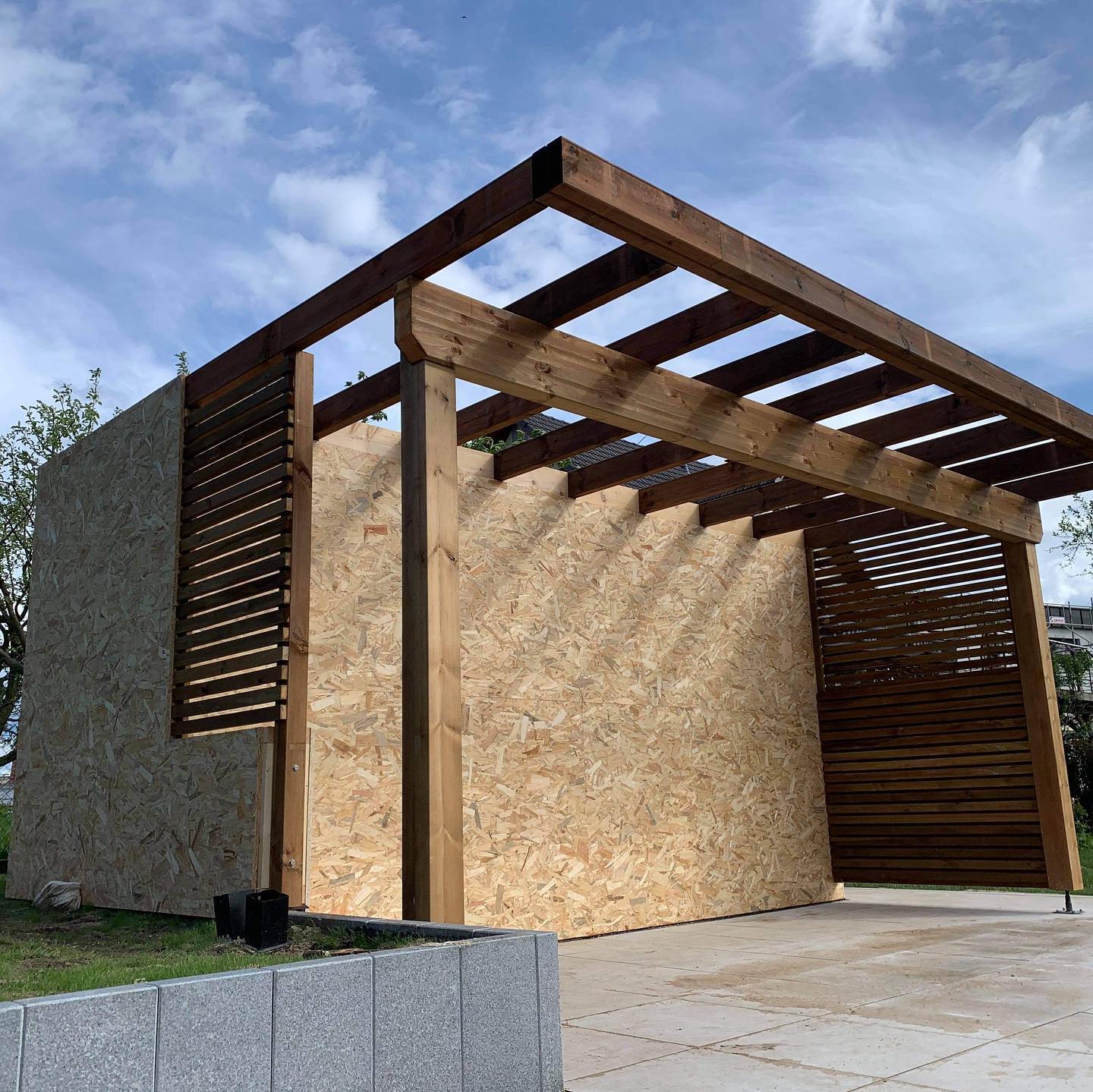 Un pool house en Alsace